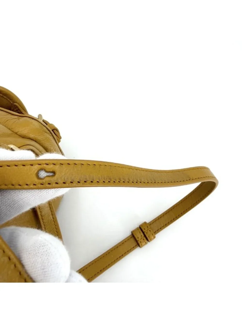 Miu Miu 2-Way Backpack Handbag Mustard Miu Miu Leather Yellow Gold Vintage